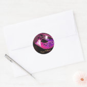 Pink Masquerade Halloween-Party Stickers (Umschlag)