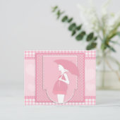pink maternity postkarte (Stehend Vorderseite)