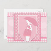pink maternity postkarte (Vorne/Hinten)