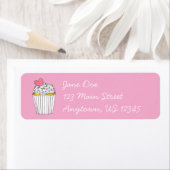 Pink Mattiert Hefekuchen Cupcake Liebe Brautparty (Insitu)