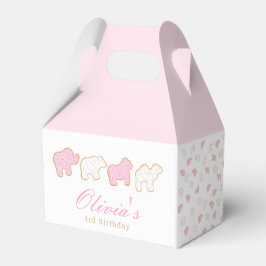 Pink Mattierte Sprinkle Tierkost Geburtstagsgast Geschenkschachtel