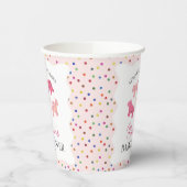 Pink Mattierte Tierkochen Kinderdusche Pappbecher (Links)