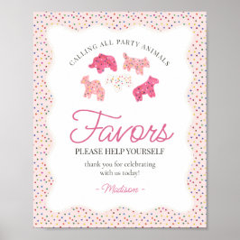 Pink Mattierte Tierkochen Sprinkle Favoriten Signi Poster