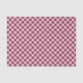 Pink Mauve Checkerboard Checkered Girly Retro Y2K Seidenpapier (Vorderseite)