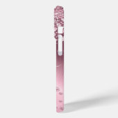 Pink Mauve Diamonds - Personalisiert Case-Mate iPhone Hülle (Rückseite / Links)