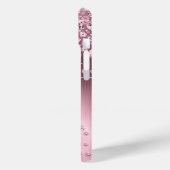 Pink Mauve Diamonds - Personalisiert Case-Mate iPhone Hülle (Rückseite / Links)