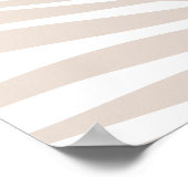 Pink & Mauve Minimalistische Blätter Mauer Art Pos Poster (Ecke)