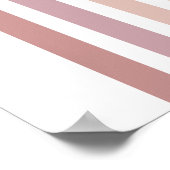 Pink & Mauve Minimalistische Regenbogenwand Kunstp Poster (Ecke)