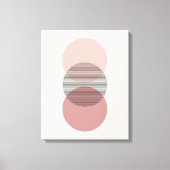 Pink & Mauve Minimum Circle Wall Art Canvas Leinwanddruck (Vorderseite)