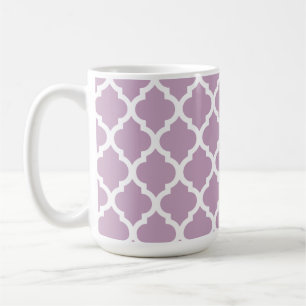 Pink Mauve Mist marokkanischer Tile Trellis Kaffeetasse