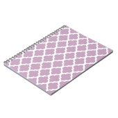 Pink Mauve Mist marokkanischer Tile Trellis Notizblock (Linke Seite)