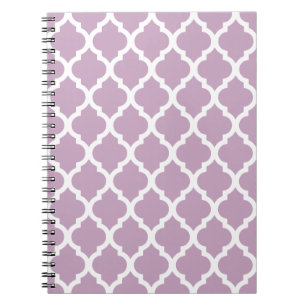 Pink Mauve Mist marokkanischer Tile Trellis Notizblock