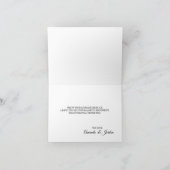 Pink Mauve Vintag Floral Wedding Danke Karte (Innenseite)