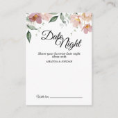 Pink Mauve Vintage Blumenkarte Hinweiskarte (Vorderseite)