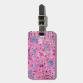 Pink Maximalist Abstract Art  Gepäckanhänger (Vorderseite vertikal)