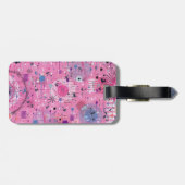 Pink Maximalist Abstract Art  Gepäckanhänger (Rückseite horizontal)