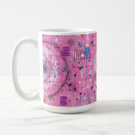 Pink Maximalist Abstract Art  Kaffeetasse