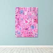 Pink Maximalist Abstract Art  Leinwanddruck (Insitu (Holzboden))