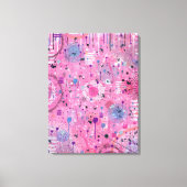 Pink Maximalist Abstract Art  Leinwanddruck (Vorderseite)