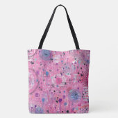 Pink Maximalist Abstract Art  Tasche (Rückseite)