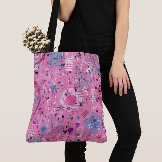 Pink Maximalist Abstract Art  Tasche (Von Nahem)
