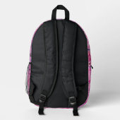 Pink Maximalist Abstract: Raspberry Sundae Bedruckter Rucksack (Rückseite)