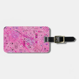 Pink Maximalist Abstract: Raspberry Sundae Gepäckanhänger