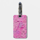 Pink Maximalist Abstract: Raspberry Sundae Gepäckanhänger (Rückseite vertikal)