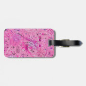 Pink Maximalist Abstract: Raspberry Sundae Gepäckanhänger (Rückseite horizontal)