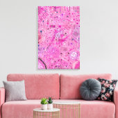 Pink Maximalist Abstract: Raspberry Sundae Leinwanddruck (Insitu (Wohnzimmer))