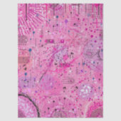 Pink Maximalist Abstract: Raspberry Sundae Seidenpapier (Vorderseite)