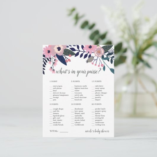 Pink Meadow Baby oder Brautparty Purgame (Stehend Vorderseite)