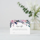 Pink Meadow | Babydusche Windelwaschkarten Begleitkarte (Stehend Vorderseite)