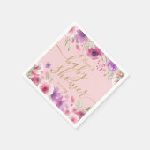 Pink Meadow Blume Floral Baby Girl Dusche Serviette (Ecke)