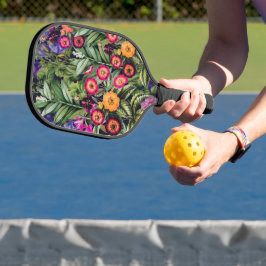 Pink Meadow Floral Pickleball Schläger