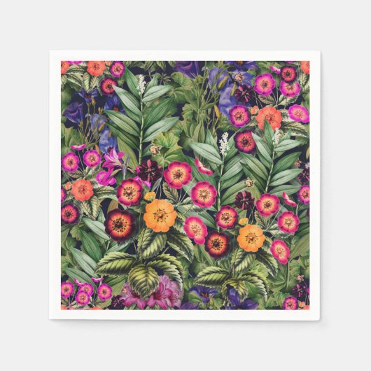 Pink Meadow Floral Serviette (Vorderseite)