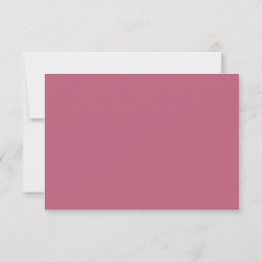 Pink Meadow | florale RSVP-Karte RSVP Karte (Rückseite)