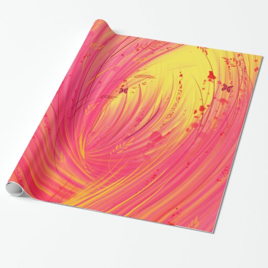 Pink Meadow Geschenkpapier (Ungerollt)