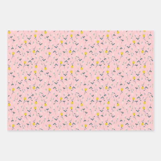 Pink Meadow Geschenkpapier Set (Vorderseite 3)