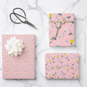 Pink Meadow Geschenkpapier Set