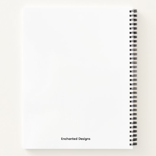 Pink Meadow Serenity-Notebook Notizblock (Rückseite)