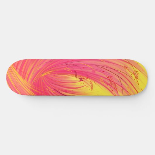 Pink Meadow Skateboard (Horizontal)