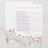 Pink Meadow Wildblumen, die Mommy Best Game kennen (Vorne/Hinten)