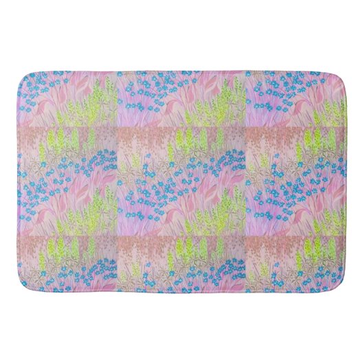 Pink Meadows Bath Mat Badematte (Vorderseite)