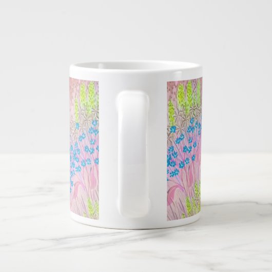 Pink Meadows Jumbo-Tasse (Rückseite)