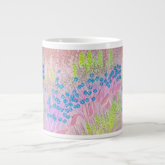 Pink Meadows Jumbo-Tasse (Vorderseite)