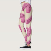 PINK MECHANICAL GEARS INDUSTRIAL MACHINERY TANK LEGGINGS (Links)