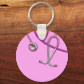 Pink Medical Scrubs Schlüsselanhänger (Vorderseite)