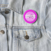 Pink Medical Stethoscope Heartbeat Button (Beispiel)