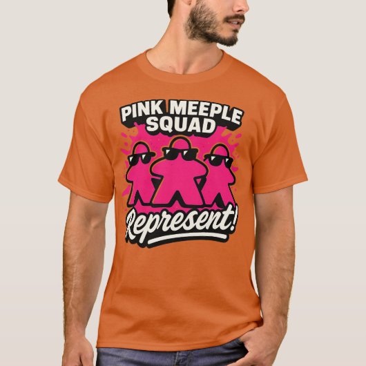 PINK MEEPLE SQUAD T-Shirt (Vorderseite)